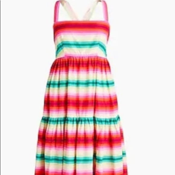 JCrew Multi Colored Maxi Dress US Size 6 NWT - Picture 1 of 11